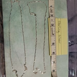 Sterling Silver Necklace 20" X 2
